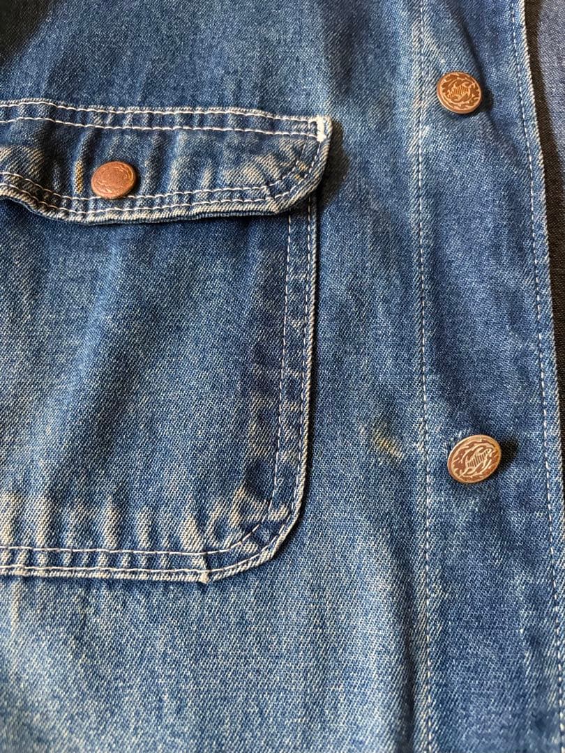 70s〜80s USA製 デニム カバーオール ヴィンテージ ワークジャケット