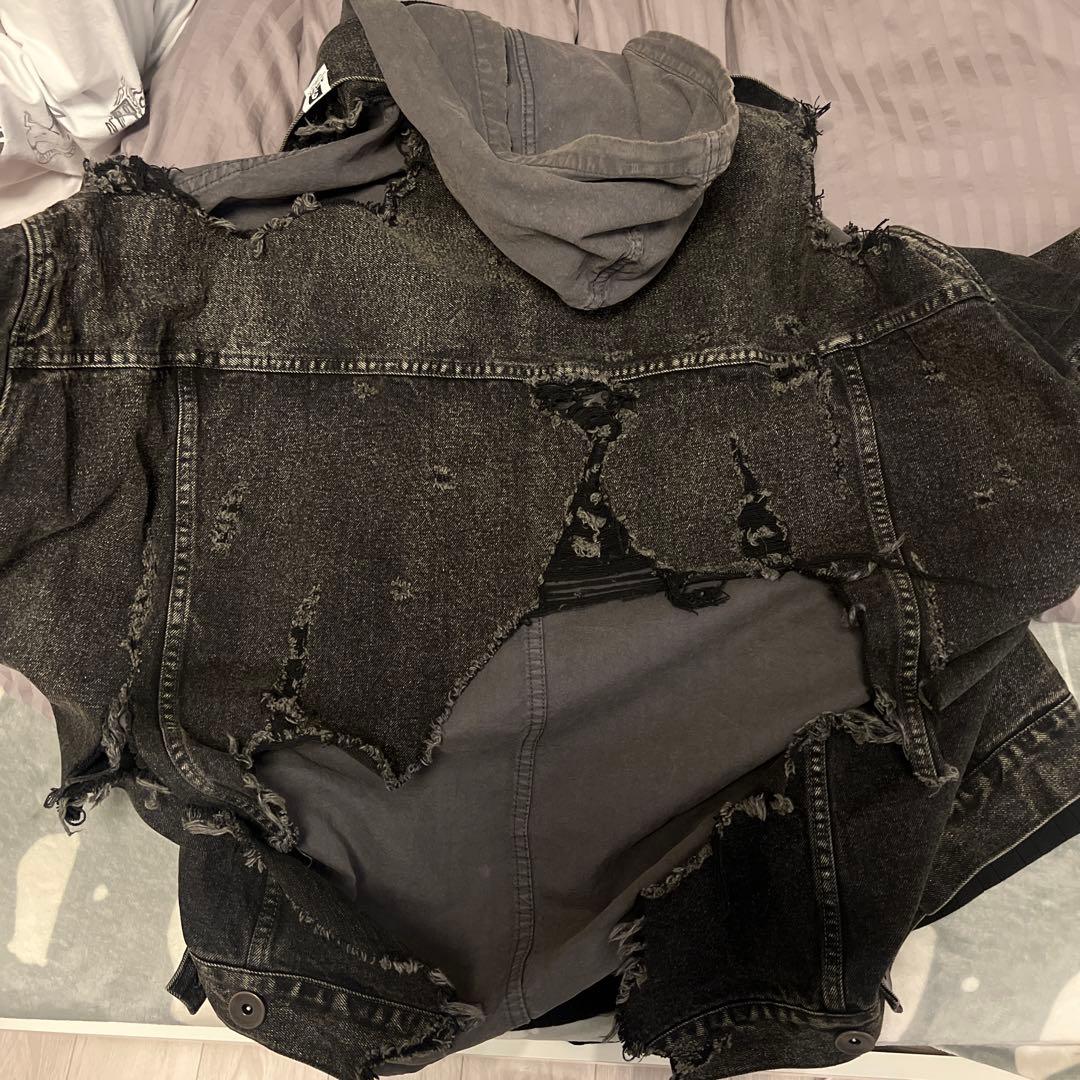 Maison Mihara Yasuhiro フード付きデニムジャケット