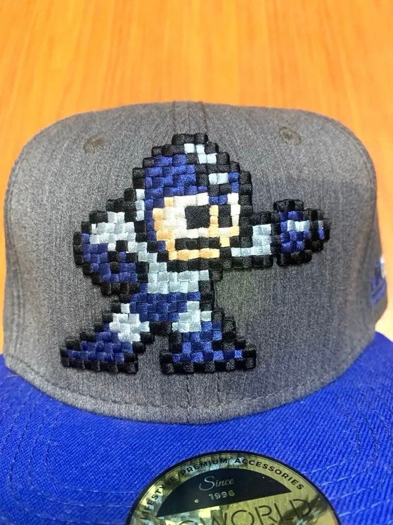 ロックマン MEGAMAN キャップ 刺繍 ドット 未使用 タグ付き