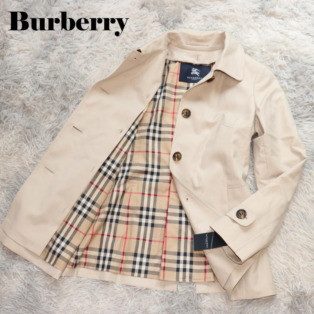 タグ付き✨バーバリー✨ライナー付きショートトレンチコート　ノバチェック　ベージュ