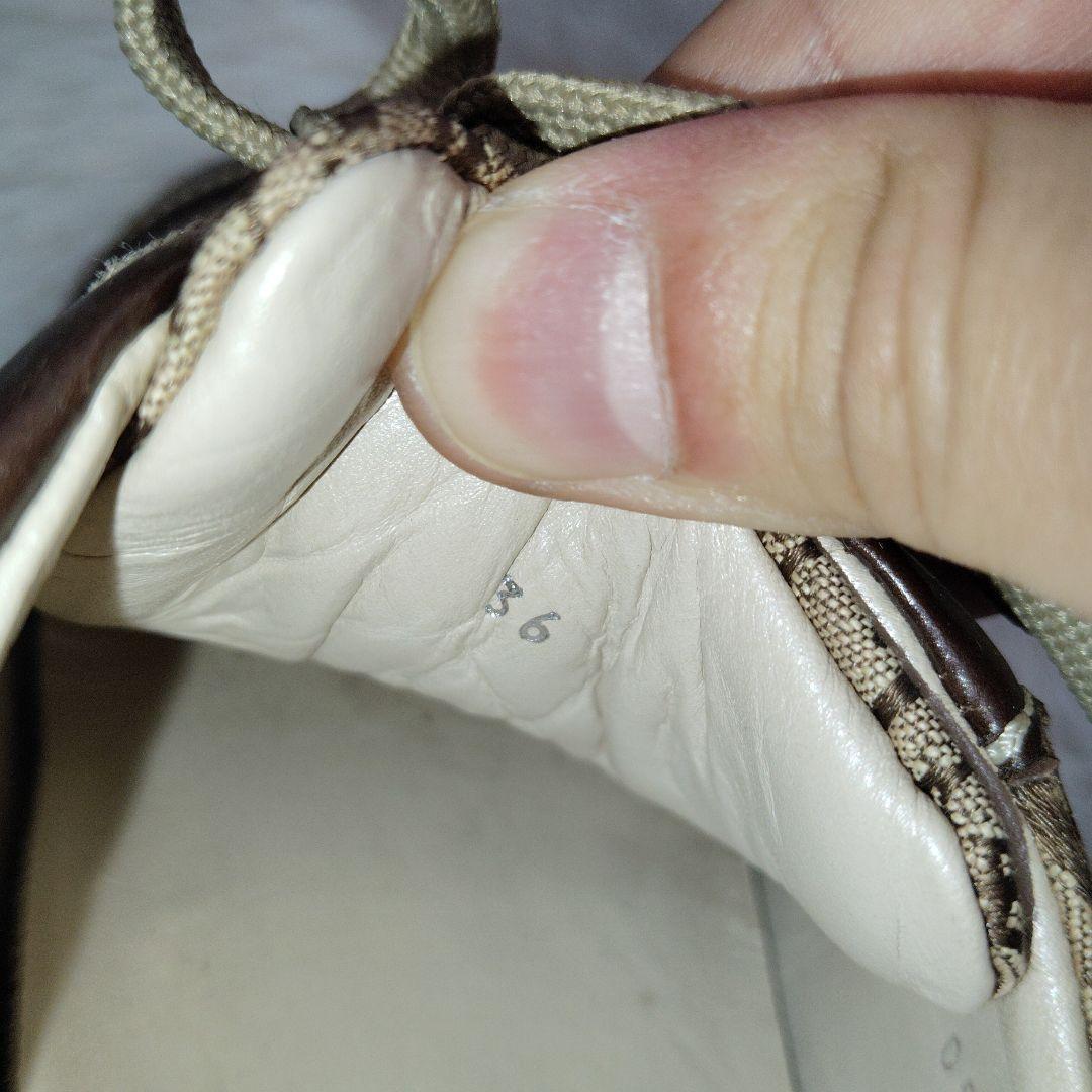 Diorディオール　レディーススニーカー　総柄　ブラウン　ベージュ　36