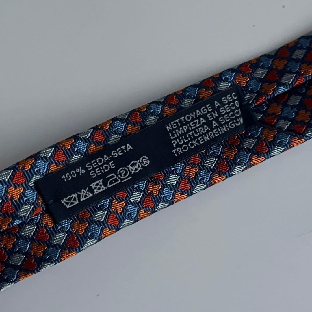 ✨未使用級✨　HERMES ネクタイ　トランプ柄　シルク100% マルチカラー