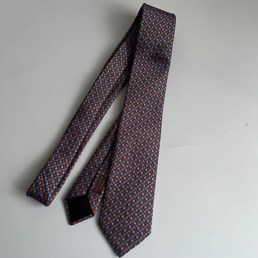 ✨未使用級✨　HERMES ネクタイ　トランプ柄　シルク100% マルチカラー