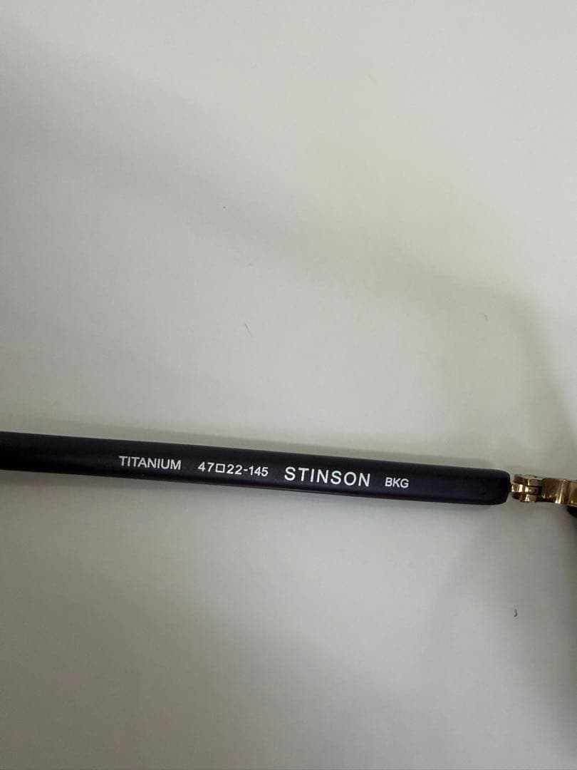 OLIVER PEOPLES STINSON BKG チタン メガネ 度なし