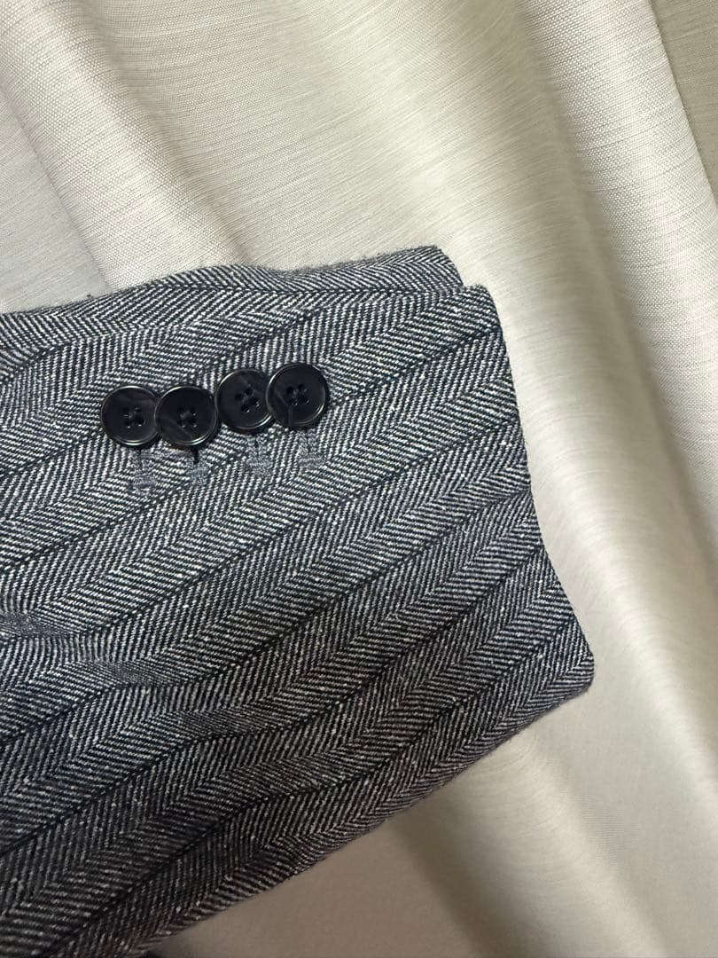 アダムエロペ　ダブルブレストツイードジャケット