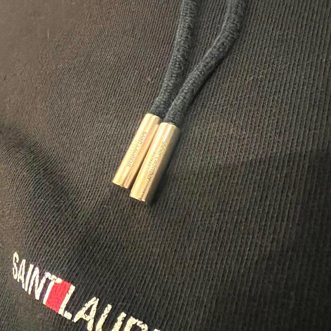 Saint Laurent サンローラン ロゴプリントパーカー レディース