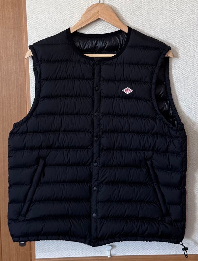 美品✨　現行　[DANTON/ダントン] インナーダウン クルーネックベスト　L