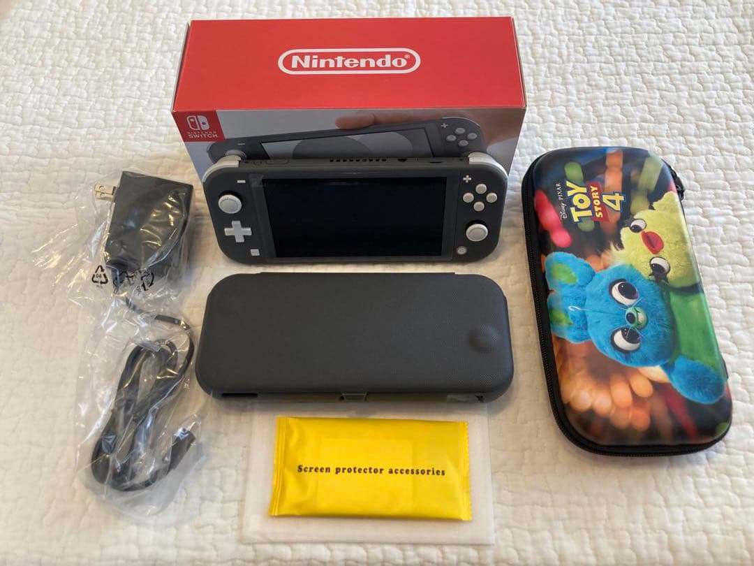 Nintendo Switch Lite グレー 本体 充電器・ケースおまけ付き