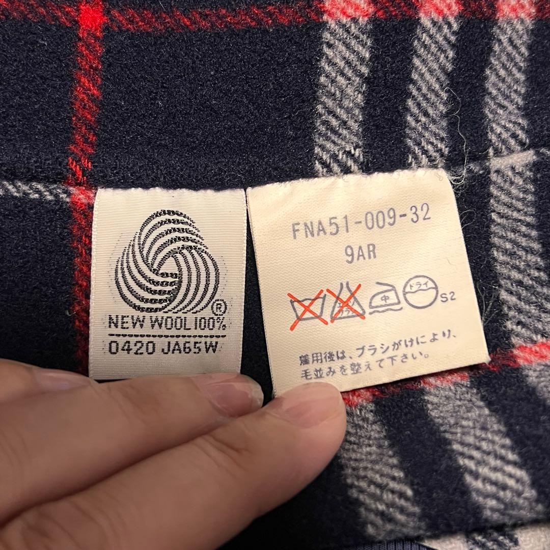 バーバリー カシミヤ混 チェスターコート ネイビー ダブル 9号