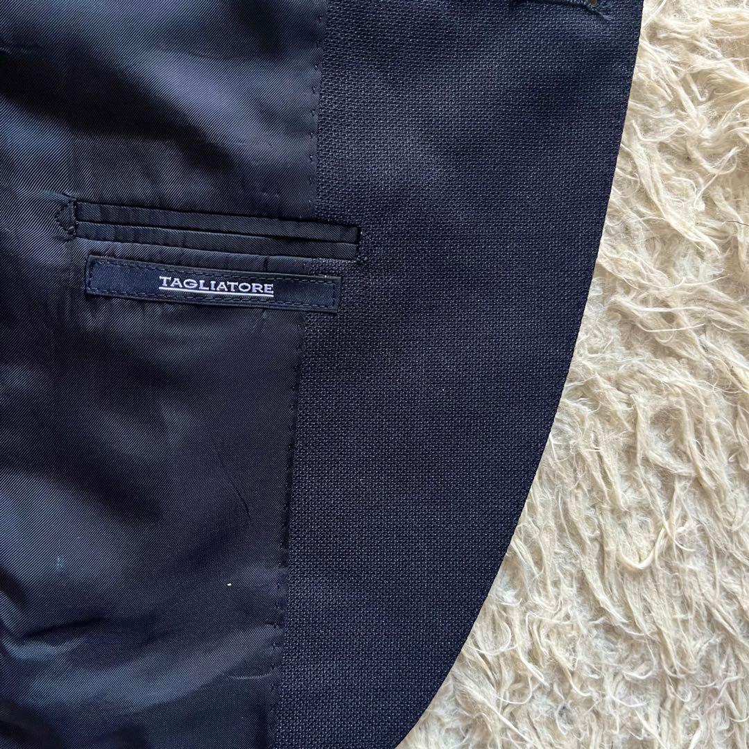 <極美品>TAGLIATORE ヴェスビオ インディゴ ウールスーツ サイズ44