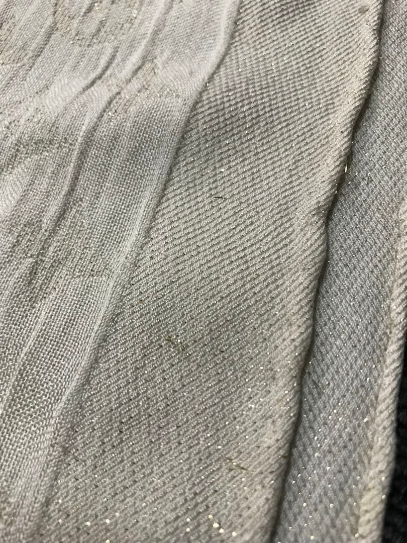 ルイヴィトン　モノグラム　シルク　ショール　ストール　ラメ　金糸　大判