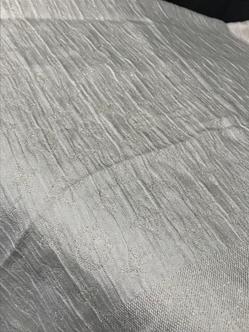 ルイヴィトン　モノグラム　シルク　ショール　ストール　ラメ　金糸　大判