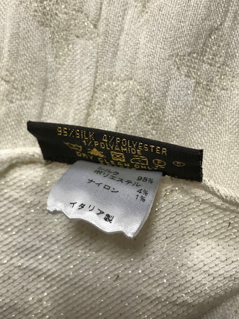 ルイヴィトン　モノグラム　シルク　ショール　ストール　ラメ　金糸　大判