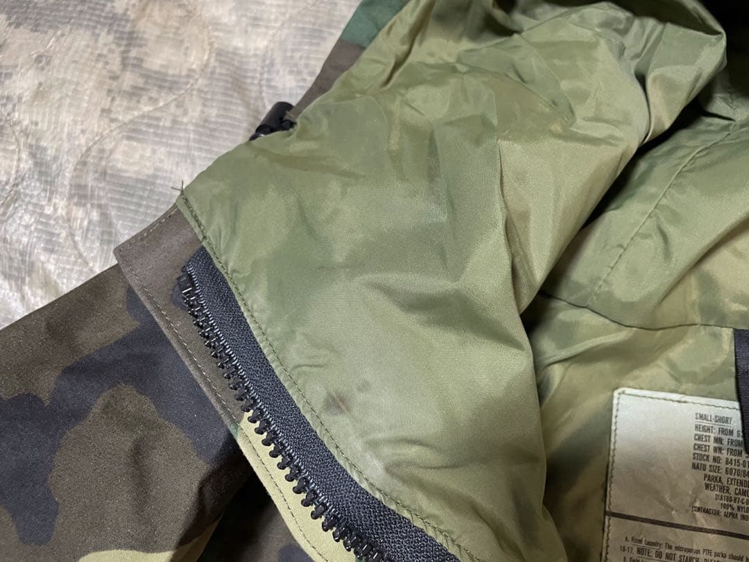 80s 米軍実物 ECWCS GEN1 ゴアテックスパーカー 初期型 S/S