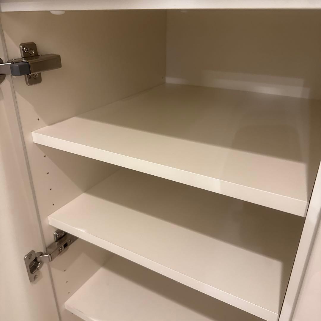 pamouna パモウナ キッチンボード 食器棚 ホワイト 幅1300