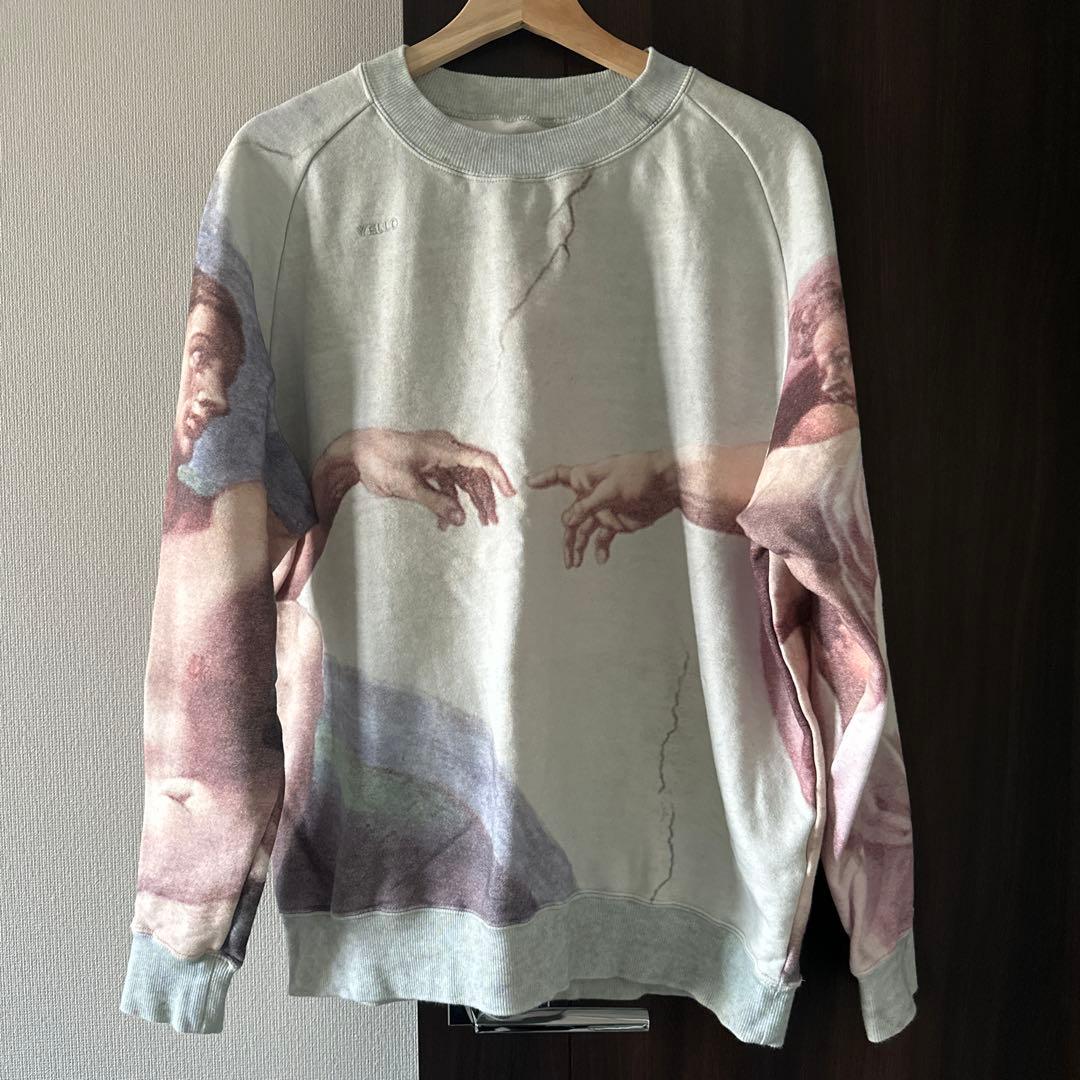 e*m様 完売品　レア　YELLO ミケランジェロ プリント スウェット