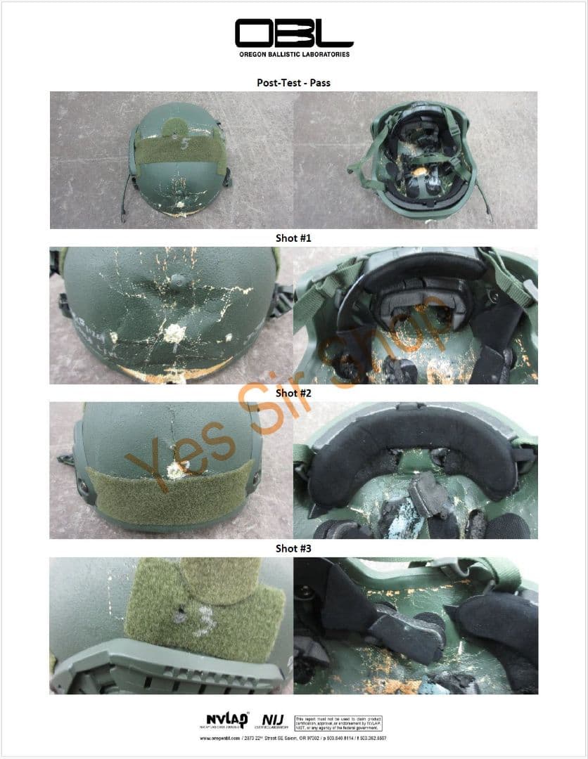JJW製 NIJ レベル3A Fast SF 防弾ヘルメット OD M/L 2