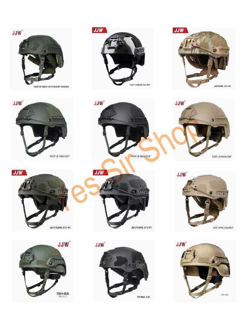 JJW製 NIJ レベル3A Fast SF 防弾ヘルメット OD M/L 2