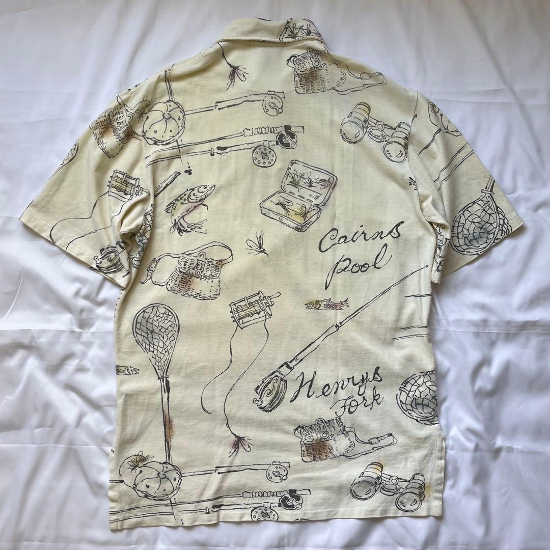 レア! 90s POLO Ralph Lauren フィッシング柄 ポロシャツ