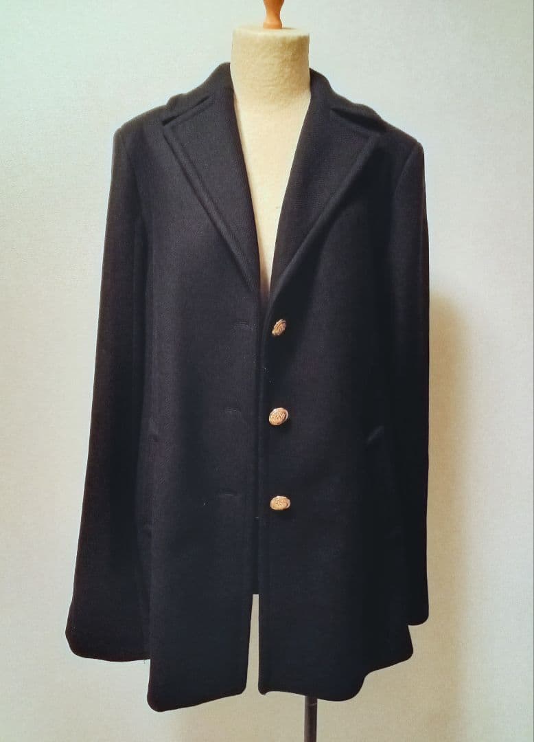 美品 ZARA ケープコート マント 金ボタン マンテコ シャツおまけ