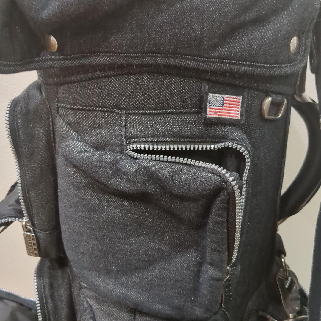 マッキーSheriff　デニムキャディバッグ、メンズ、レディース兼用、美品