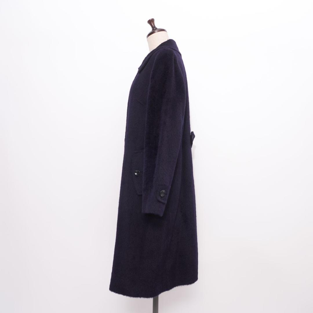 BCBG MAXAZRIA アルパカ100％ ボアコート 紺 M/L*LD949