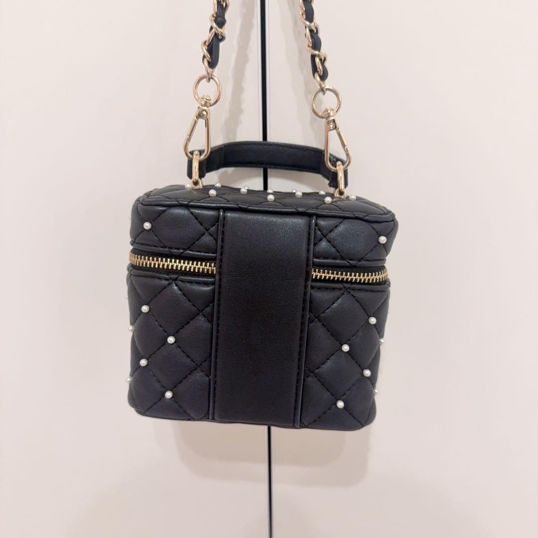 【非売品 】Darich キルティングビジュースクエアミニバッグBLKブラック黒