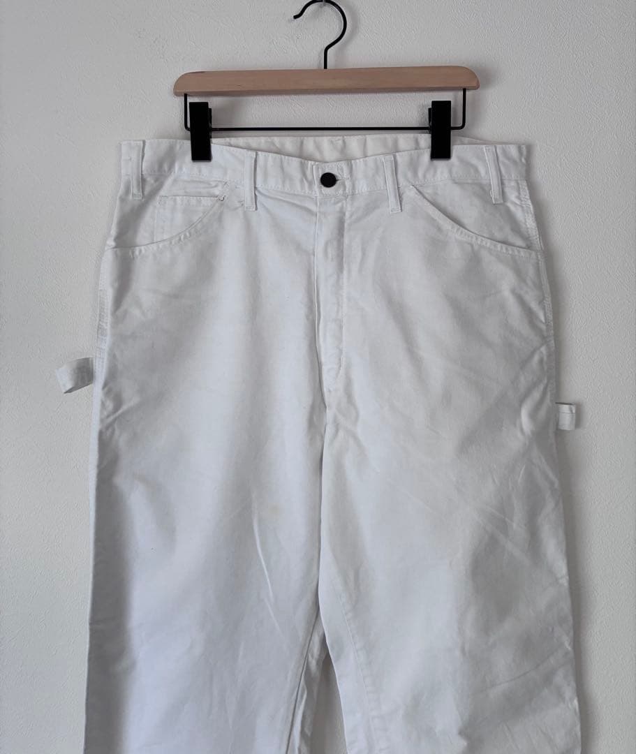 Dickies ペインターパンツ　ワークパンツ　ホワイト　ストレート