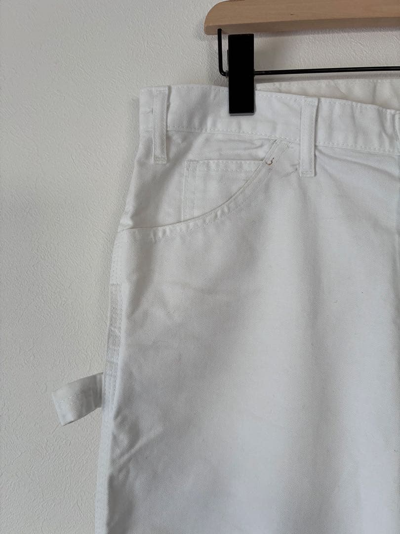 Dickies ペインターパンツ　ワークパンツ　ホワイト　ストレート