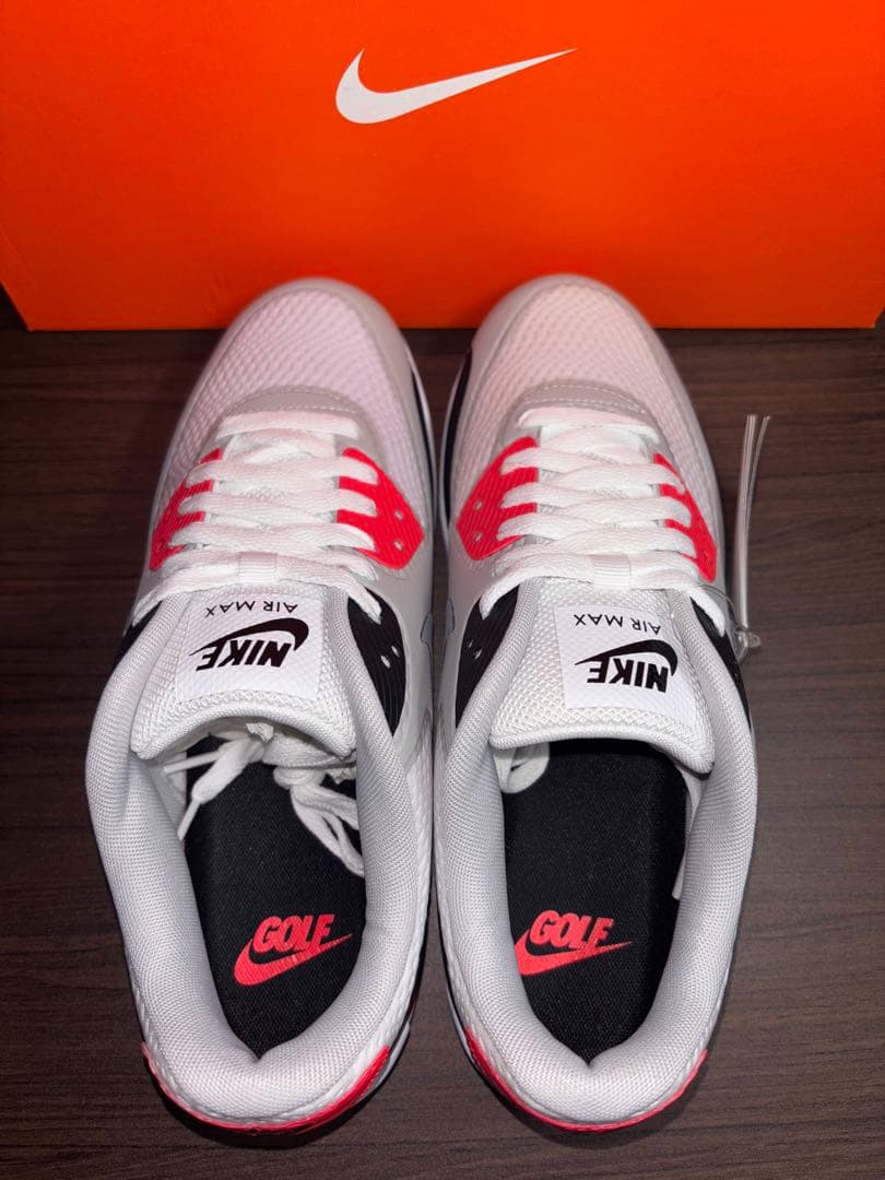 ナイキ エアマックス 90 ゴルフ インフラレッド　ほぼ未使用size25.5㎝