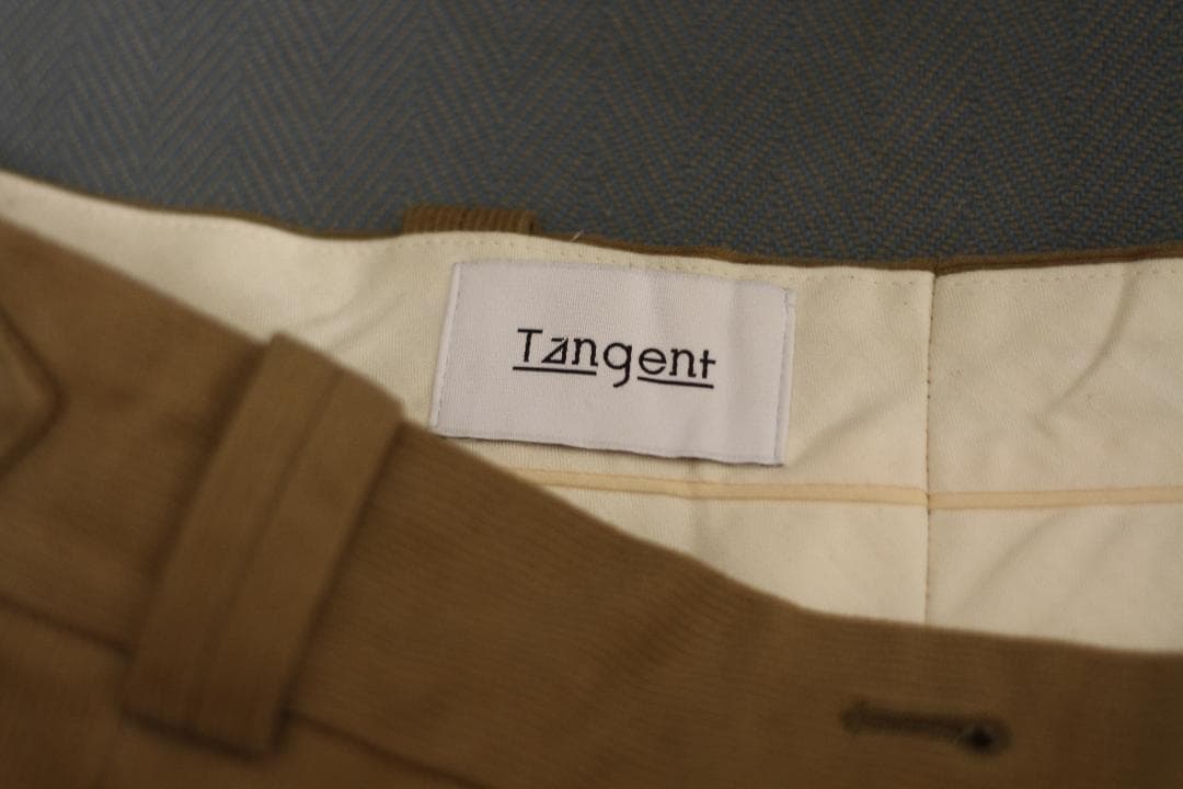 【美品】Tangent コーデュロイ スラックス Charles ブラウン 46