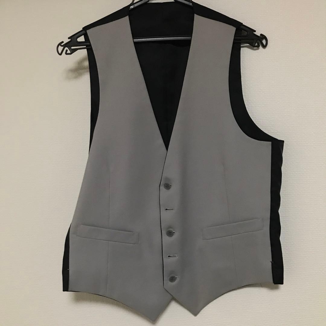 DURBAN ダーバン メンズ スーツ ベスト　　上下3点セット 【名前記載】