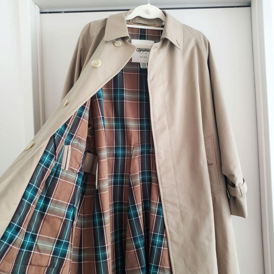 Gymphlex ベージュ トレンチコート　ゆったりサイズ