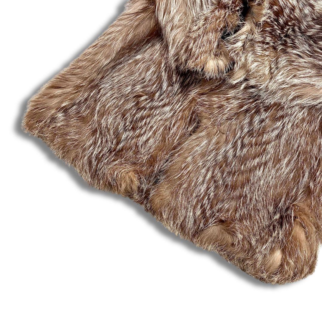 【美品/希少】サガフォックス シルバーフォックス 金サガ リアルファーコート