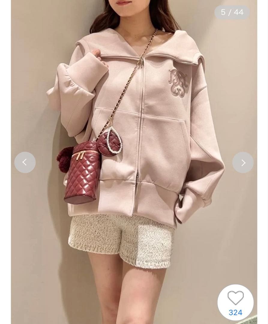 snidel スナイデル　ボリュームパーカー　ピンク　本日のみの価格