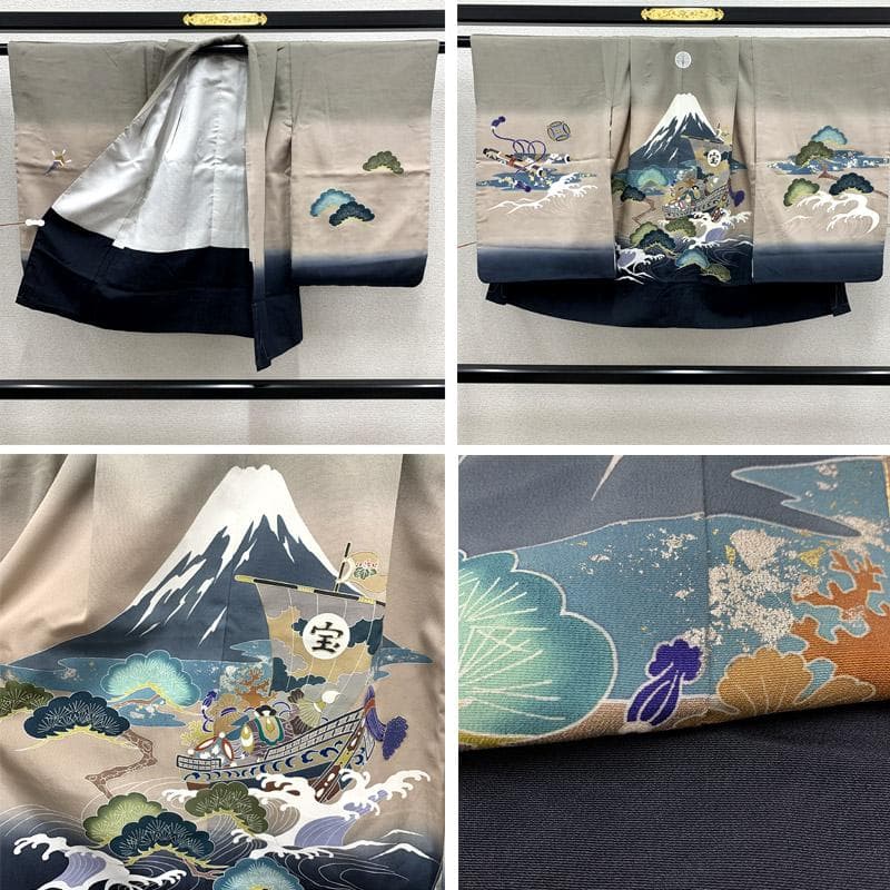 508ab42着物&羽織のみ■七五三 五歳 男児 着物&羽織