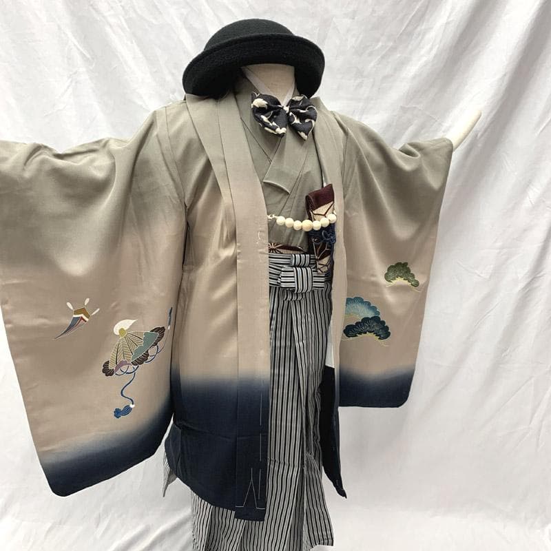 508ab42着物&羽織のみ■七五三 五歳 男児 着物&羽織