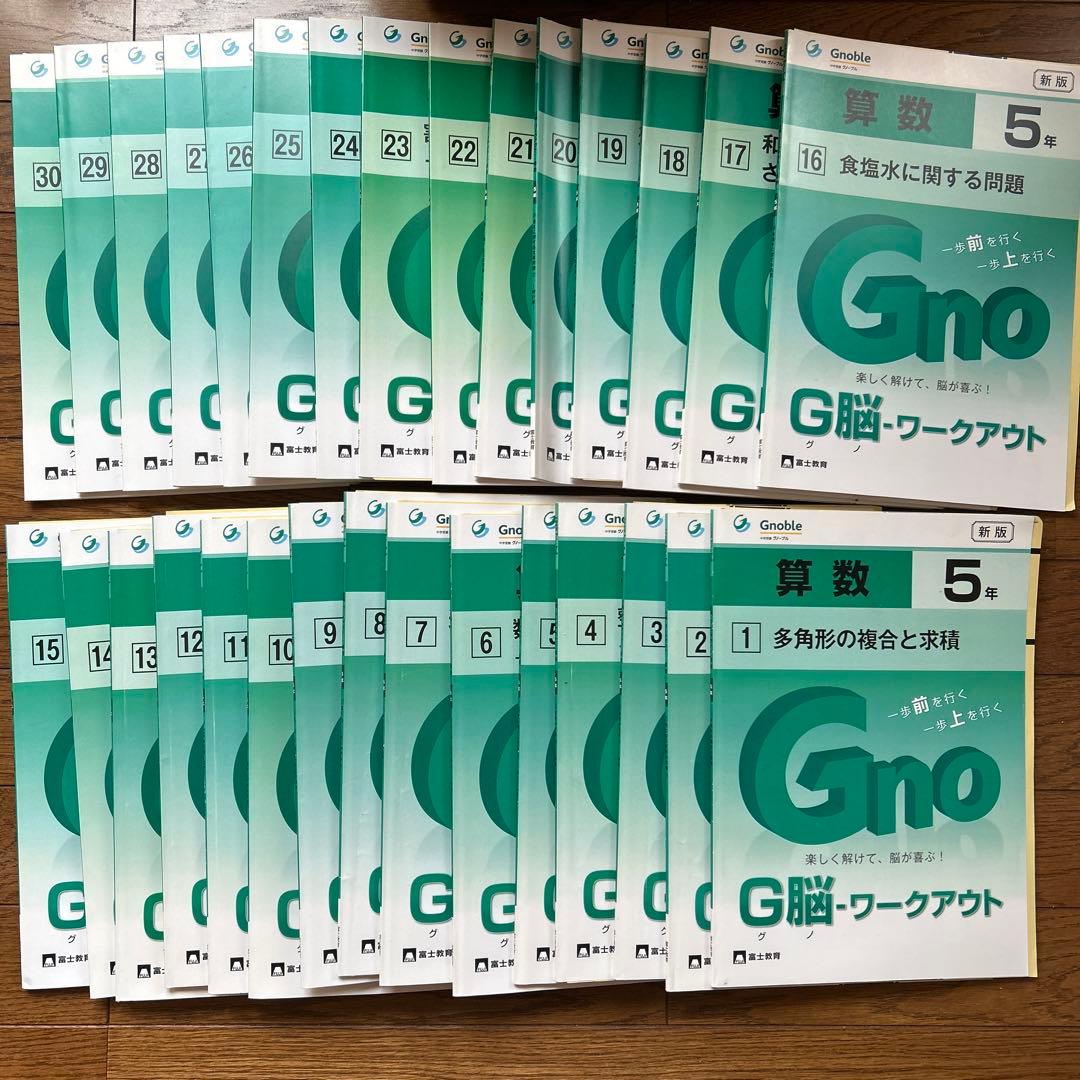 Ｇ脳　グノワークアウト　５年　全30巻