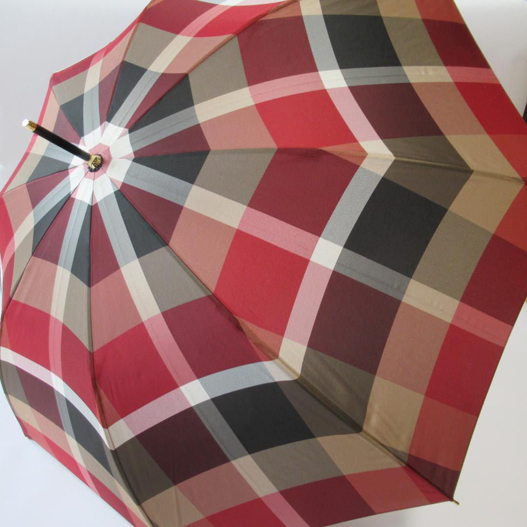 ブルーレーベルクレストブリッジレッド 雨傘 / 長傘 晴雨兼用 紫外線遮蔽2/2