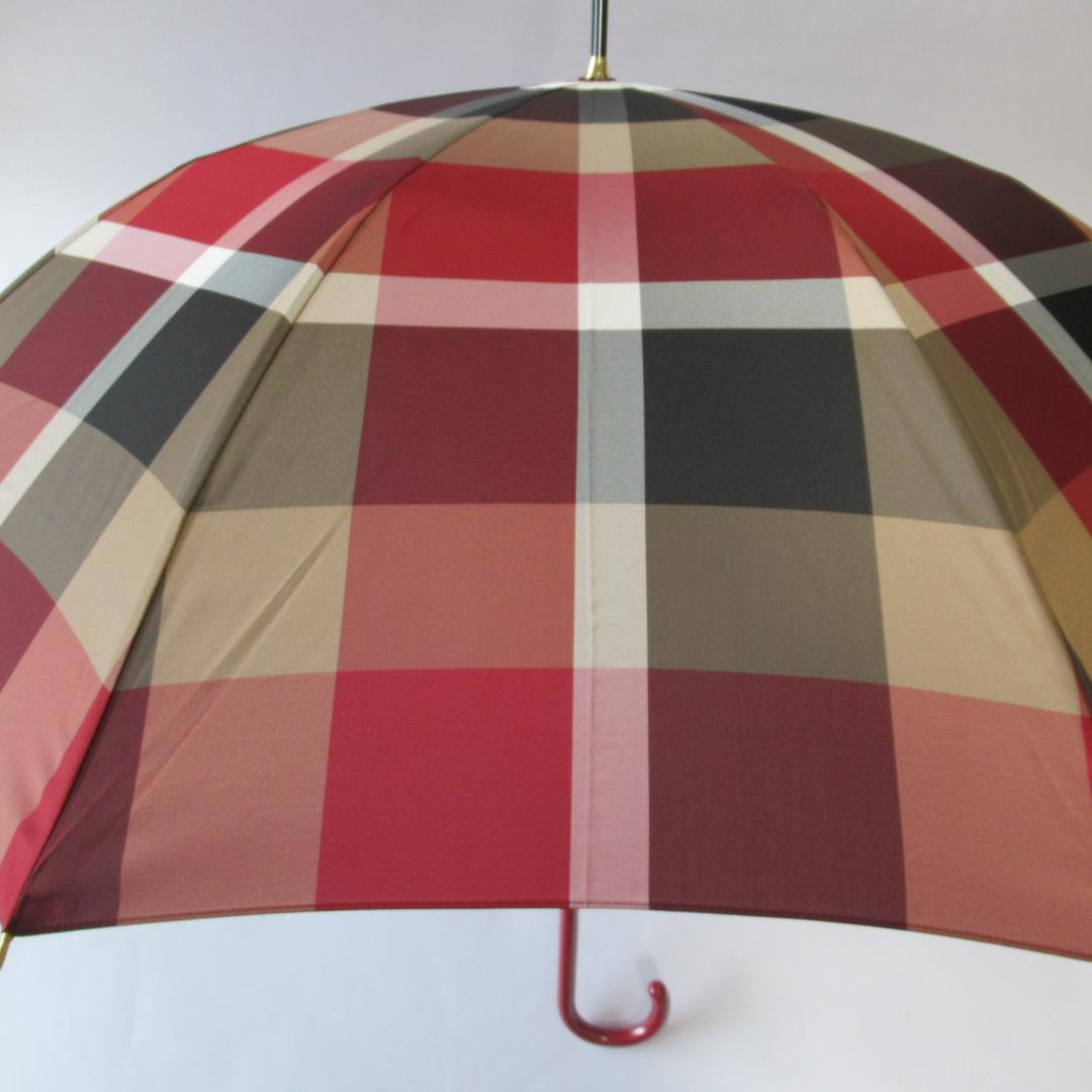 ブルーレーベルクレストブリッジレッド 雨傘 / 長傘 晴雨兼用 紫外線遮蔽2/2