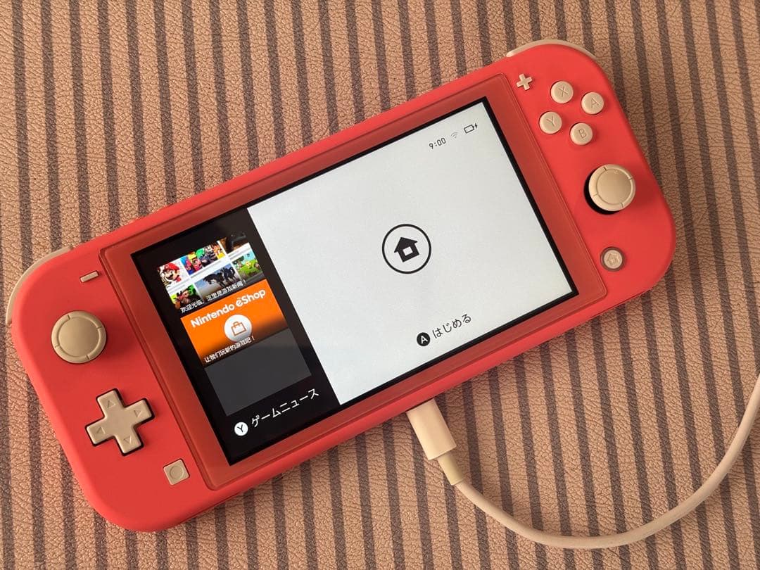 美品　Switch Lite コーラル　ケースガラスフィルム付き