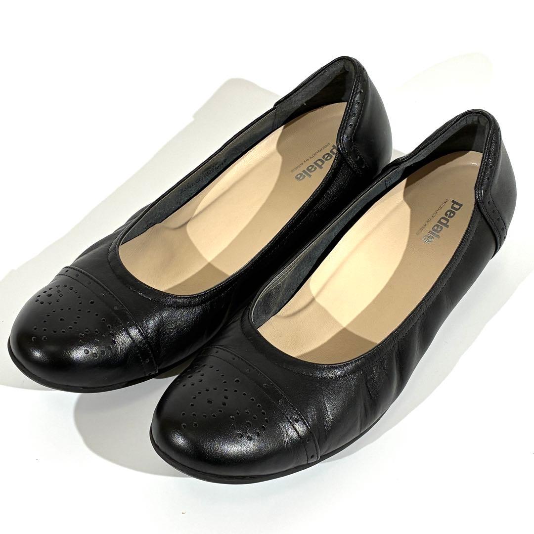 美品★ Pedara アシックスウォーキング パンプス メダリオン レディース