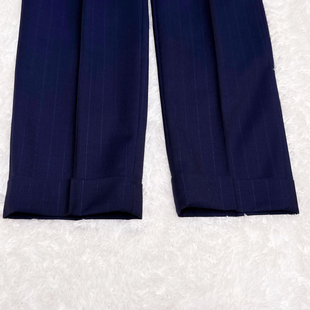 SUIT SELECT スーツセレクト ネイビー ストライプ シングル仕立て