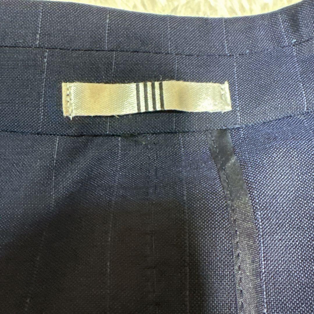 SUIT SELECT スーツセレクト ネイビー ストライプ シングル仕立て