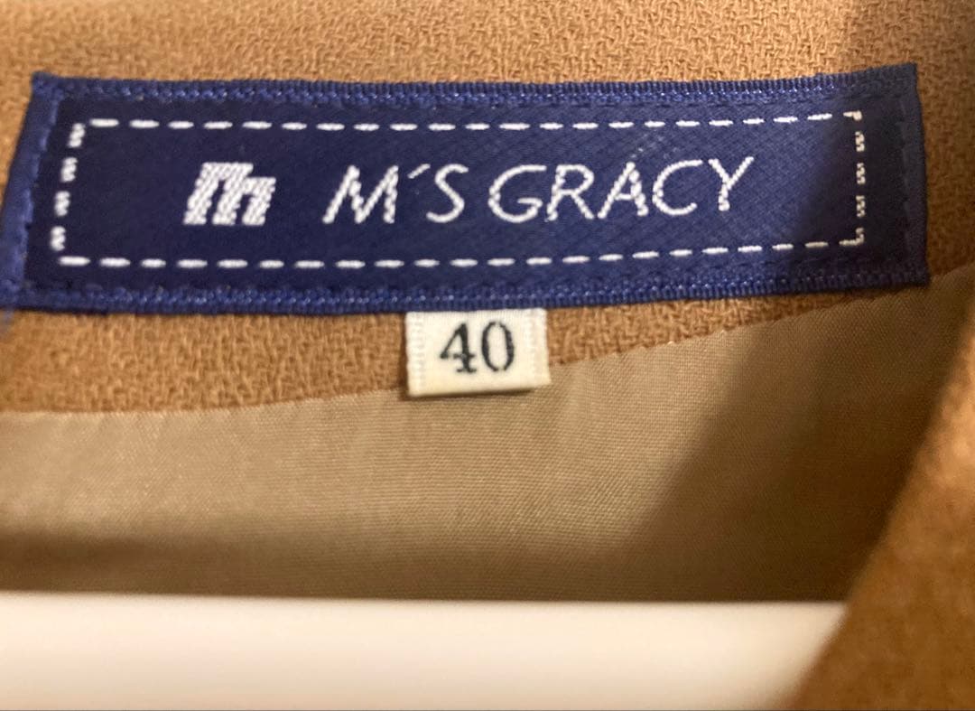 ト*ー様 M'S GRACY✨❤️美しい リボン ティアード 花刺繍 ワンピース