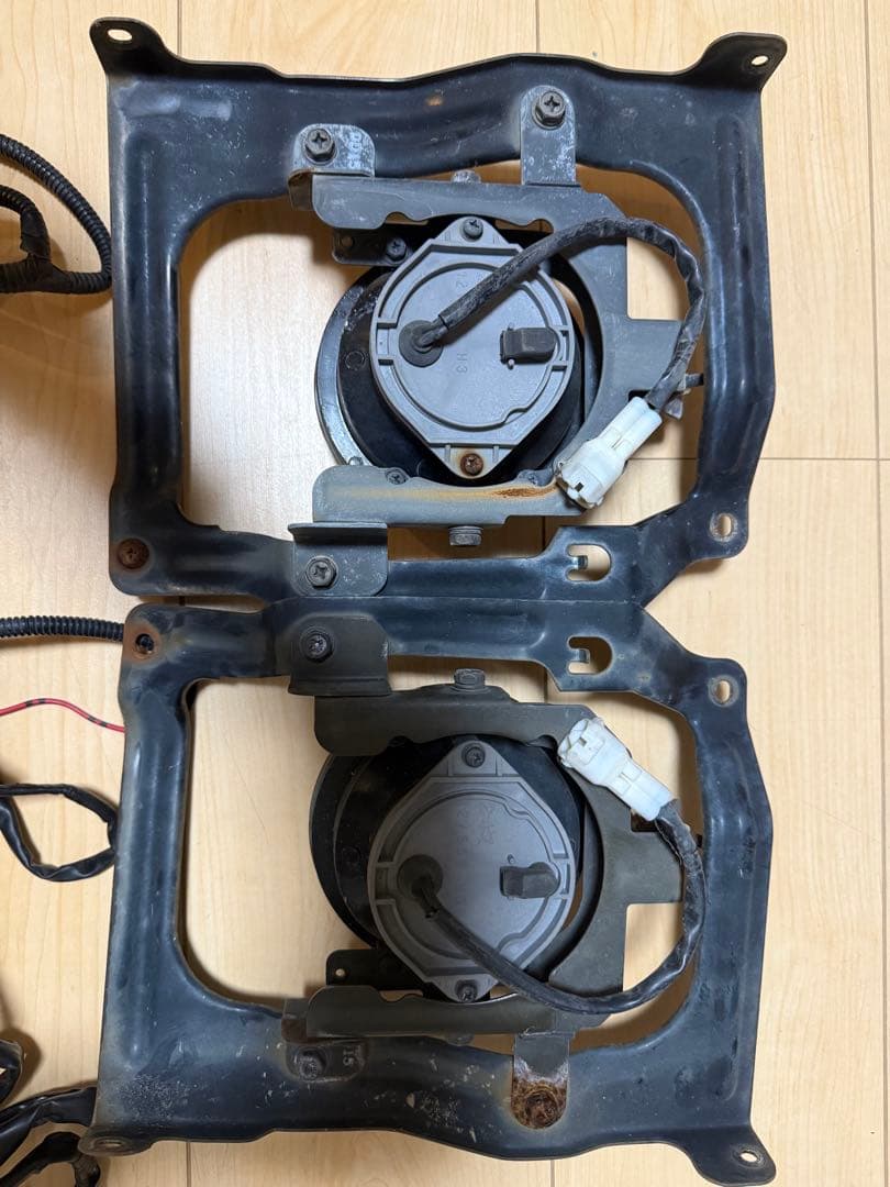 ミニキャブ イエロー フォグランプ U61 U62 純正 配線付き