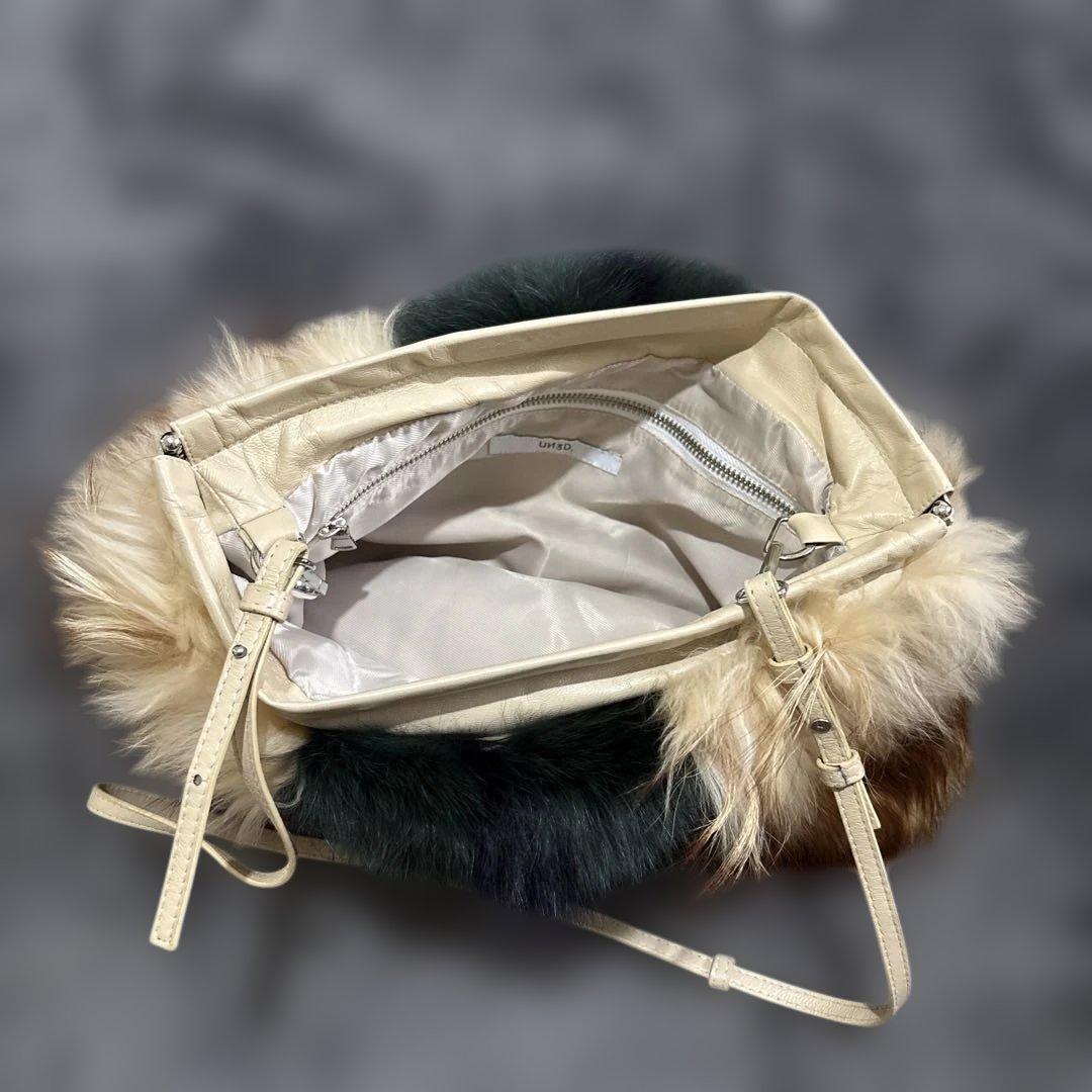 新品未使用! UN3D．ファークラッチ/ショルダーバッグ/マルチカラー