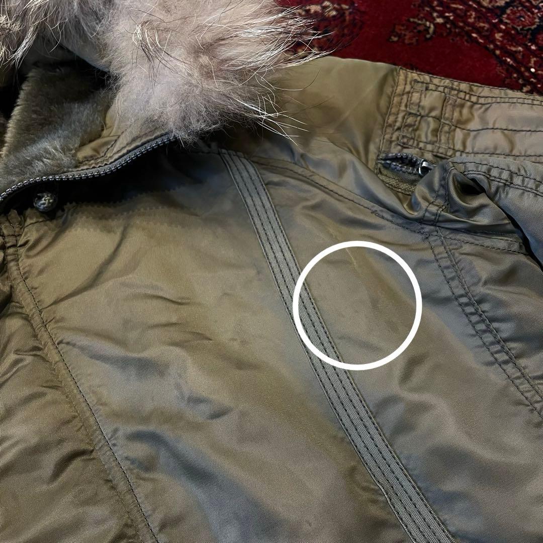 人気のデザイン！カームフロウ ブルゾン ミリタリー N2B ファー　短丈　カーキ