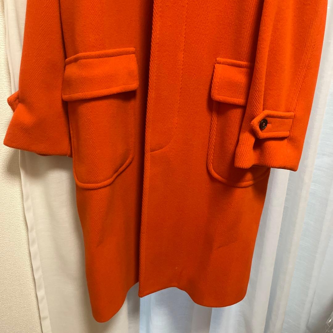 マッキントッシュ　ヘリンボーンフーデッドロングコート　36