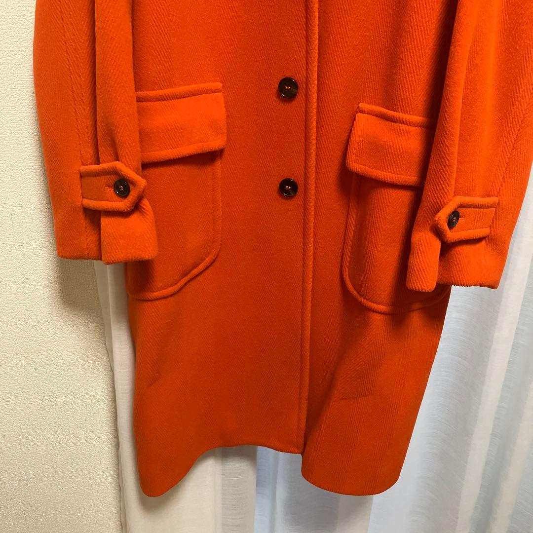 マッキントッシュ　ヘリンボーンフーデッドロングコート　36